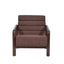 Fabric Lounge Chair - Moss Brown