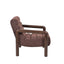 Fabric Lounge Chair - Moss Brown