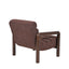 Fabric Lounge Chair - Moss Brown