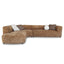 4 Seater Left Chaise Sofa - Lila Nutmeg