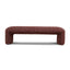 1.5m Long Ottoman Bench - Autumn Red