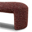 1.5m Long Ottoman Bench - Autumn Red