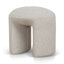 Round Ottoman - Oatmeal Beige