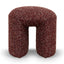 Round Ottoman -  Autumn Red