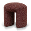 Round Ottoman -  Autumn Red