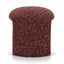 Round Ottoman -  Autumn Red