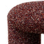 Round Ottoman -  Autumn Red