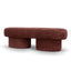 1.5m Long Ottoman Bench - Lila Burgundy