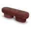 1.5m Long Ottoman Bench - Lila Burgundy