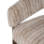 Walnut Armchair - Coconut Stripe