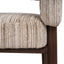 Walnut Armchair - Coconut Stripe