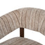 Walnut Armchair - Coconut Stripe