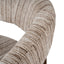 Walnut Armchair - Coconut Stripe