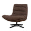 Black Lounge Chair - Amber weave