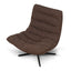 Black Lounge Chair - Amber weave