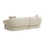 Dark Brown 3 Seater Sofa - Soft Beige