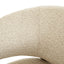 Dark Brown Armchair - Soft Beige
