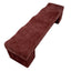 1.8m Ottoman Bench - Lila Burgundy