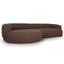 Left Chaise Sofa - Verona Cinnamon Weave