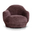 Swivel Armchair - Plum