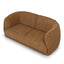 2 Seater Fabric Sofa - Ginger Brown