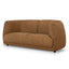 2 Seater Fabric Sofa - Ginger Brown