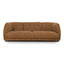 3 Seater Fabric Sofa - Ginger Brown
