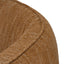3 Seater Fabric Sofa - Ginger Brown