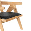 Rattan Armchair - Distress Natural and Black Seat