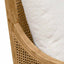Rattan Arm Chair - Ivory White Boucle