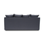 3 Seater Fabric Sofa - Charcoal Linen - Last one