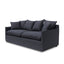 3 Seater Fabric Sofa - Charcoal Linen - Last one