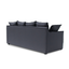 3 Seater Fabric Sofa - Charcoal Linen - Last one