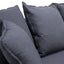 3 Seater Fabric Sofa - Charcoal Linen - Last one