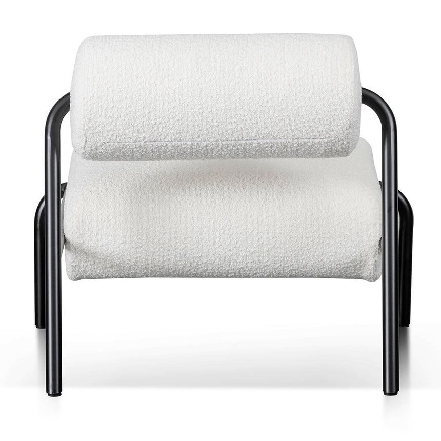 Lounge Chair - Ivory White Boucle