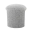Round Ottoman - Pepper Boucle