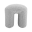 Round Ottoman - Pepper Boucle