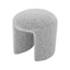Round Ottoman - Pepper Boucle