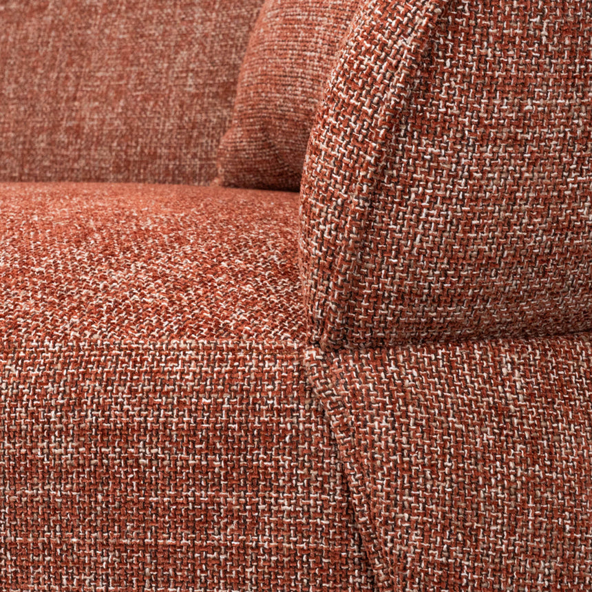 3 Seater Sofa - Moss Rust Orange