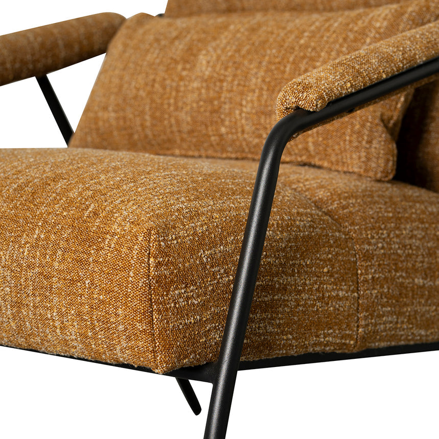 O Fabric Armchair - Ginger Brown