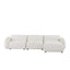 3 Seater Right Chaise Sofa - Beige