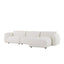 3 Seater Right Chaise Sofa - Beige