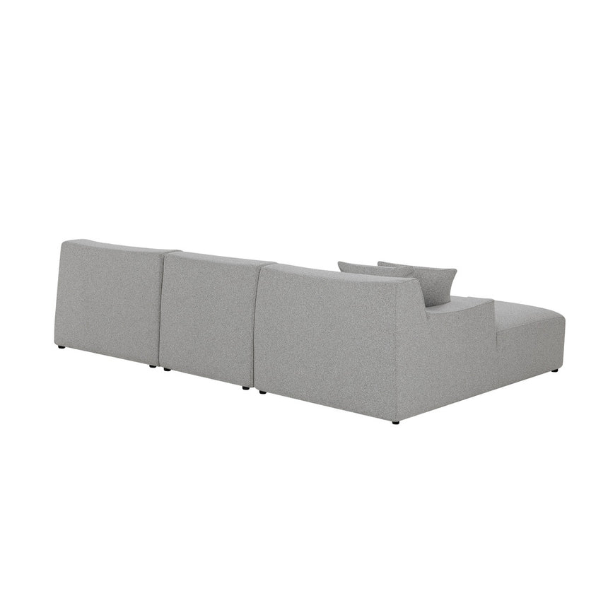 3 Seater Left Chaise Sofa - Clay Grey