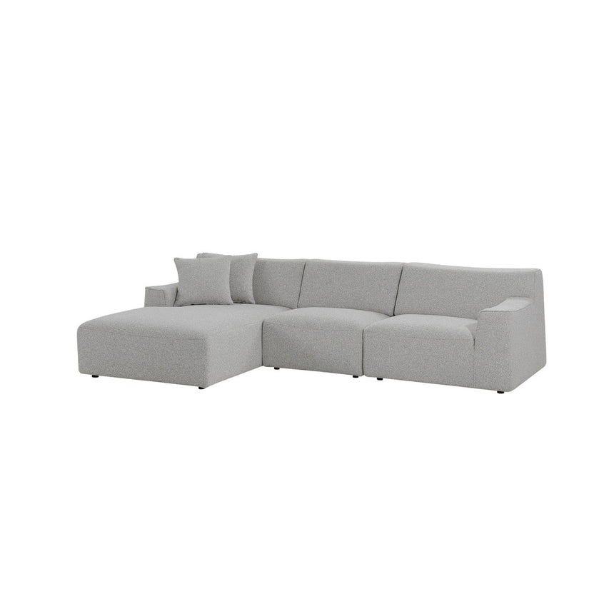 3 Seater Left Chaise Sofa - Clay Grey