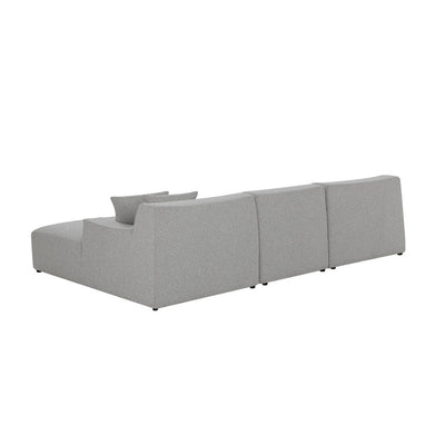 3 Seater Right Chaise Sofa - Clay Grey