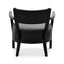 PU Armchair - Full Black