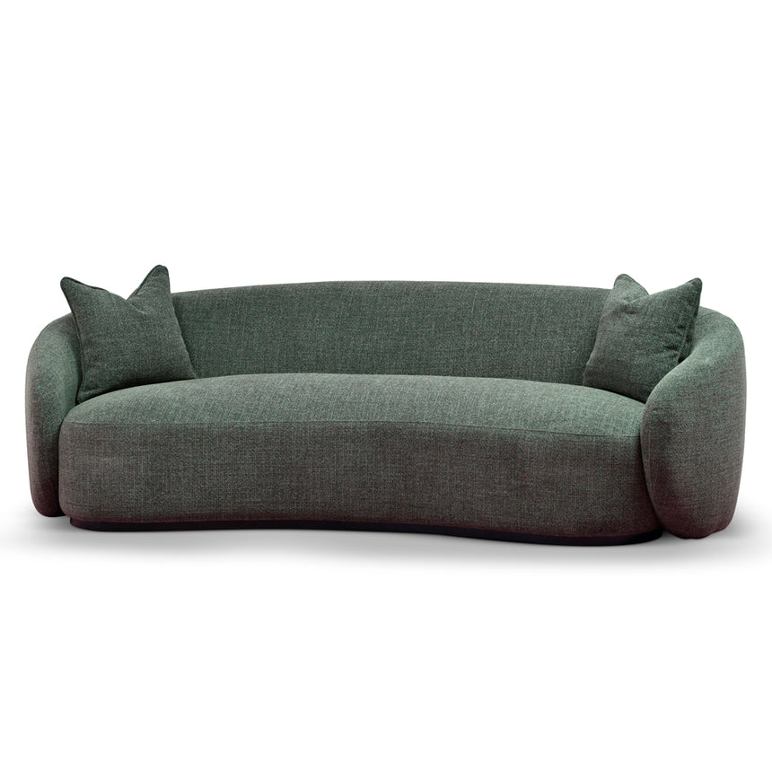 3 Seater Fabric Sofa - Moss Green