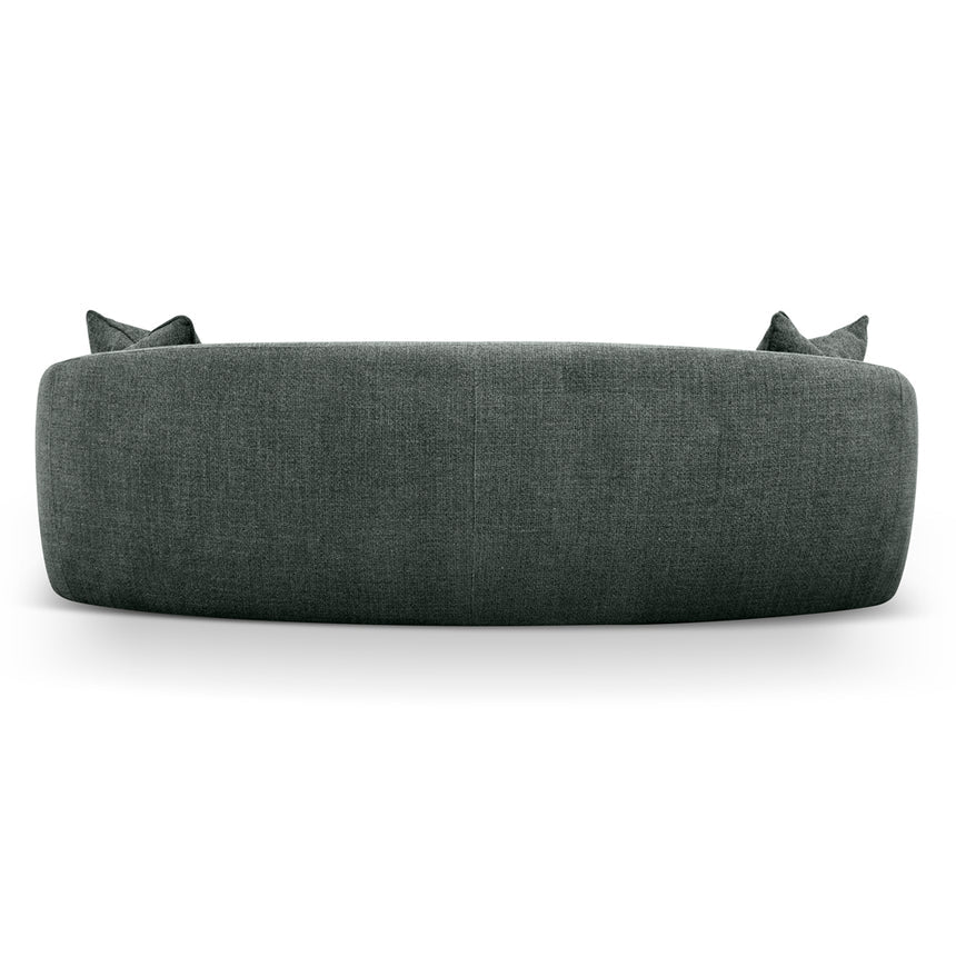 3 Seater Fabric Sofa - Moss Green