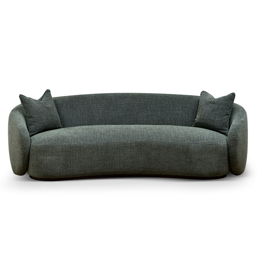 3 Seater Fabric Sofa - Moss Green