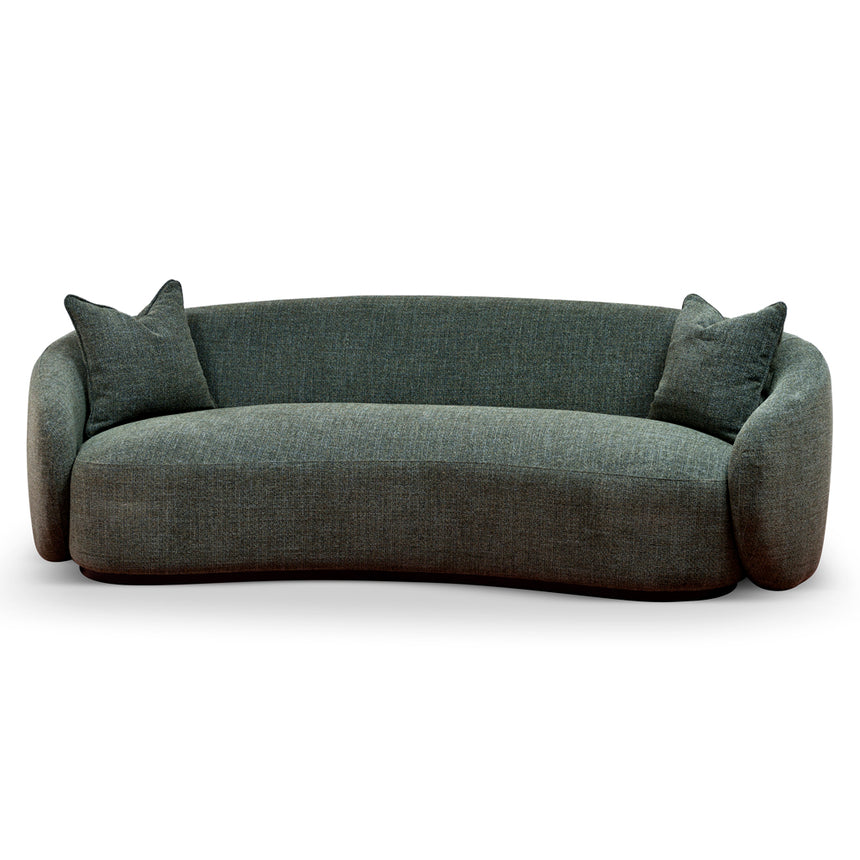 3 Seater Fabric Sofa - Moss Green